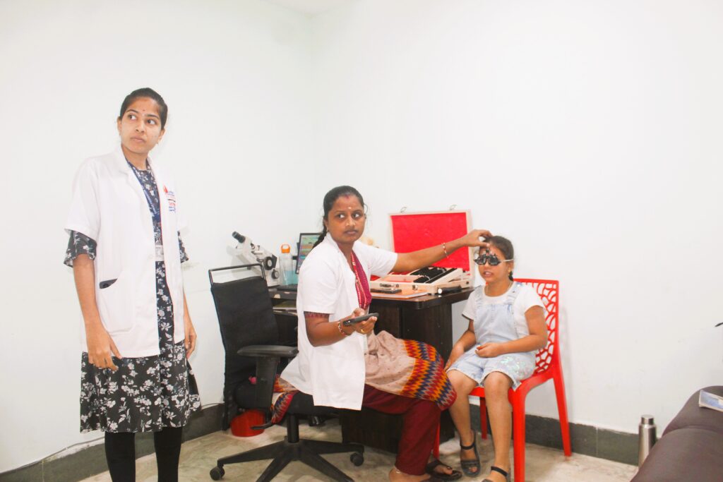 Child Eye Vision Exam
